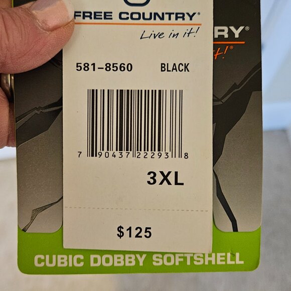 Free Country Men's Cubic Dobby Soft-Shell Jacket - Picture 3 of 9